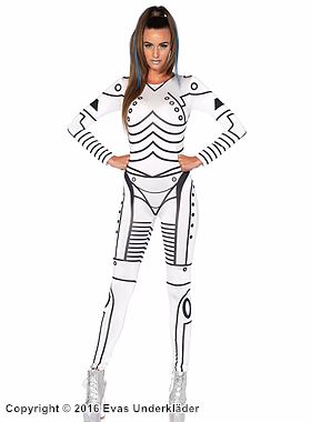 Female robot, costume catsuit